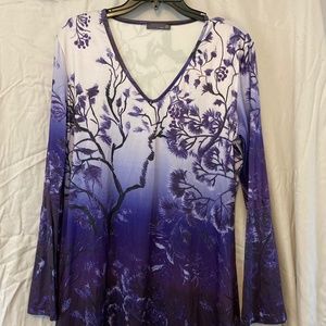 Women’s XL purple Ombré Tunic